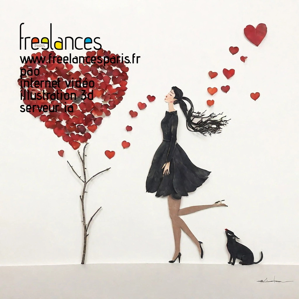 Pao mise en page internet vidéo illustration 3d serveur IA générative AI freelance paris studio de création magazines yroj7st0